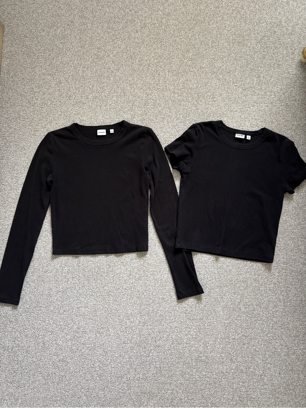 Bundle of Aritzia BestHug Little Ribbed Longsleeve and Little Ribbed T-Shirt